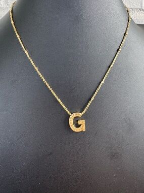 Kendra Scott Letter 'G' Gold Pendant Necklace